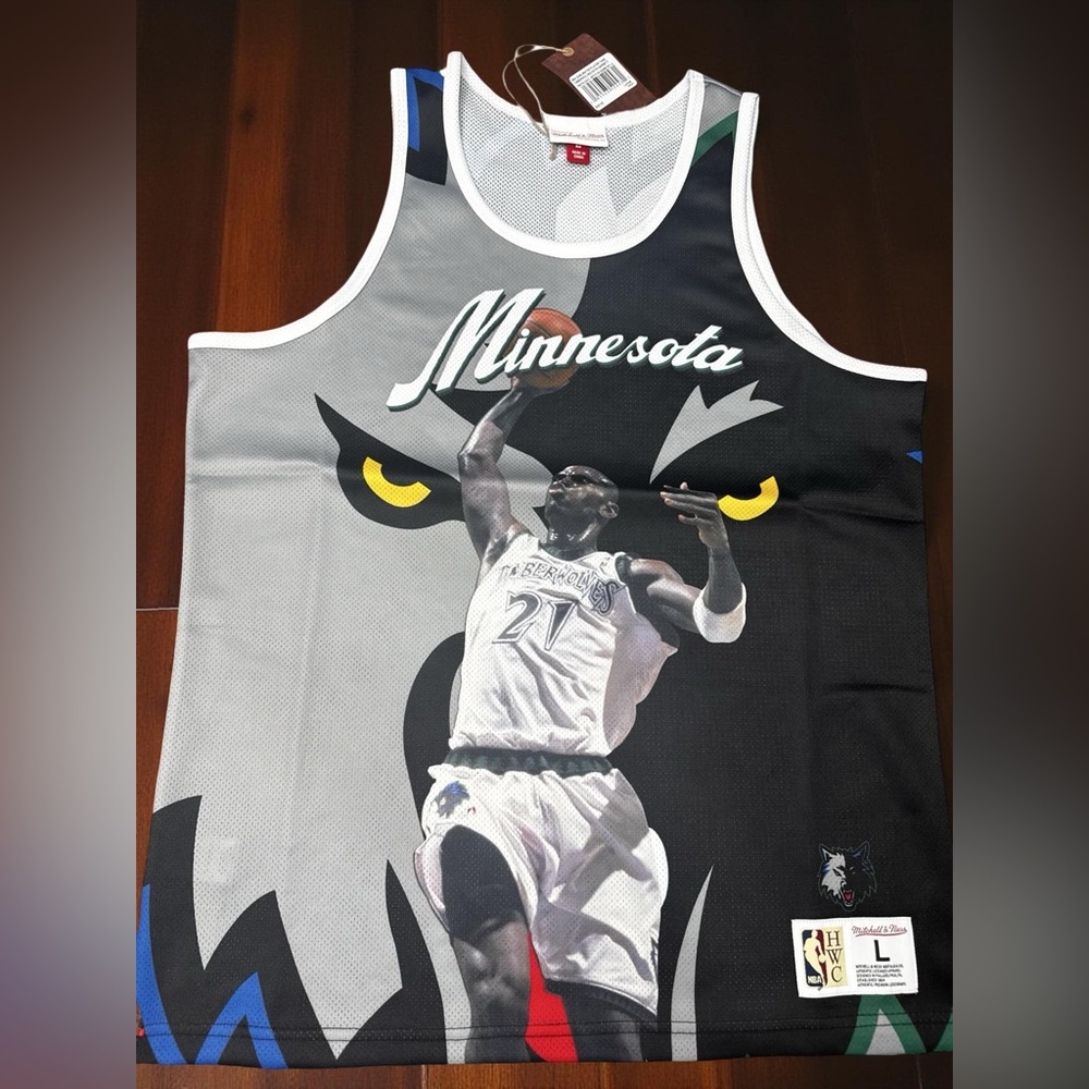 Mitchell & Ness Kevin Garnett Timberwolves Tank Jersey Mens Large BNWT